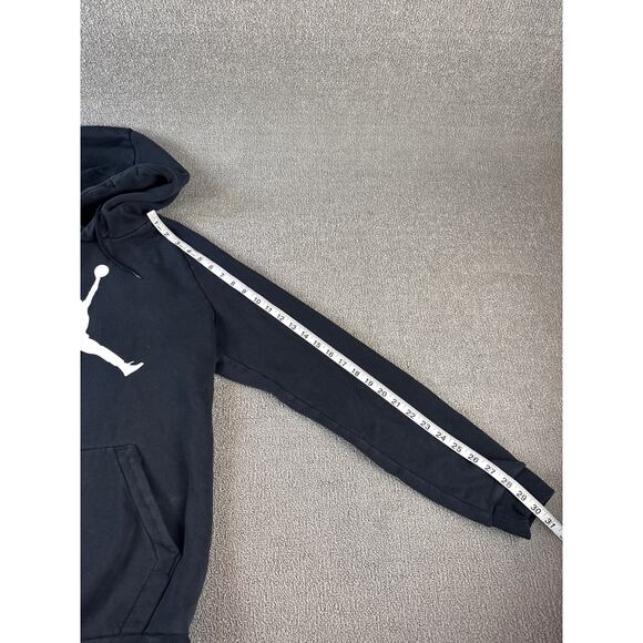 Jordan Hoodie Sweatshirt Jumping Man Black White Youth Medium - Picture 7 of 7